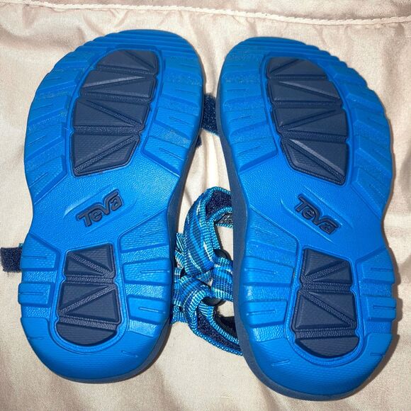 Teva Toddler Boys Sport Sandals Size 7 Blue Adjustable Straps Lightweight &Comfy - Picture 4 of 5